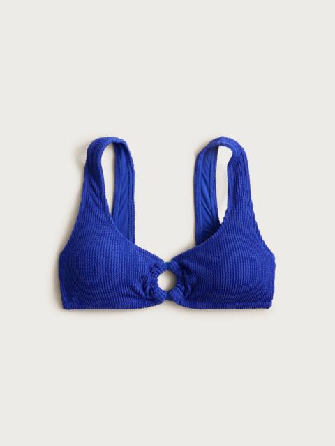 J.CREW Claudia O-ring scrunchie bikini top