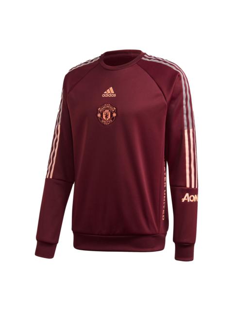 adidas MUFC Travel SWT Manchester United Soccer/Football Sports Pullover Purple FR3863