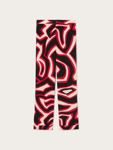 PUCCI LABIRINTO PRINT SILK PAJAMA TROUSERS