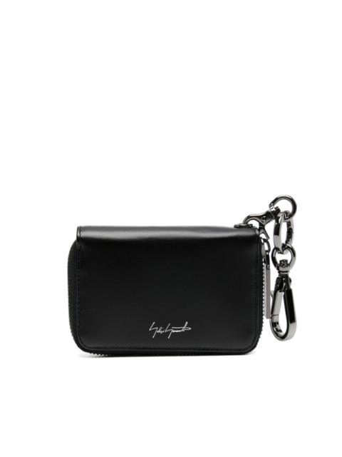 Yohji Yamamoto logo-stamp leather wallet