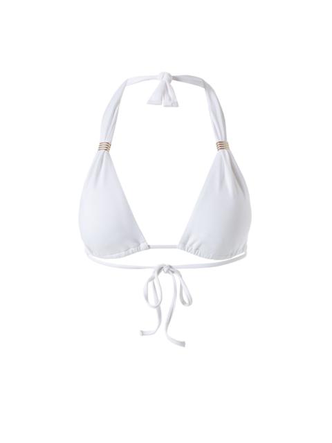 MELISSA ODABASH GRENADA WHITE BIKINI TOP