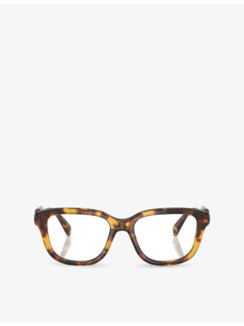 Miu Miu MU 02ZV Square-Frame Acetate Eyeglasses