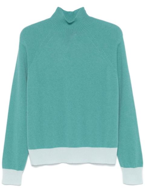 EMPORIO ARMANI two-tone sweater