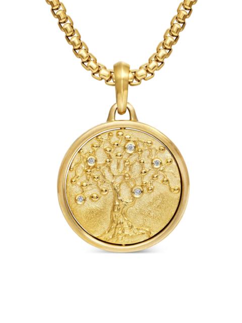 DAVID YURMAN Men's Life and Death Duality Amulet in 18K Yellow Gold - Diamond
