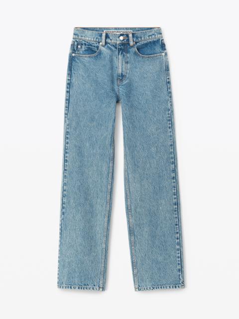 CLEAR HOTFIX EZ - MID RISE STRAIGHT LEG JEAN IN DENIM