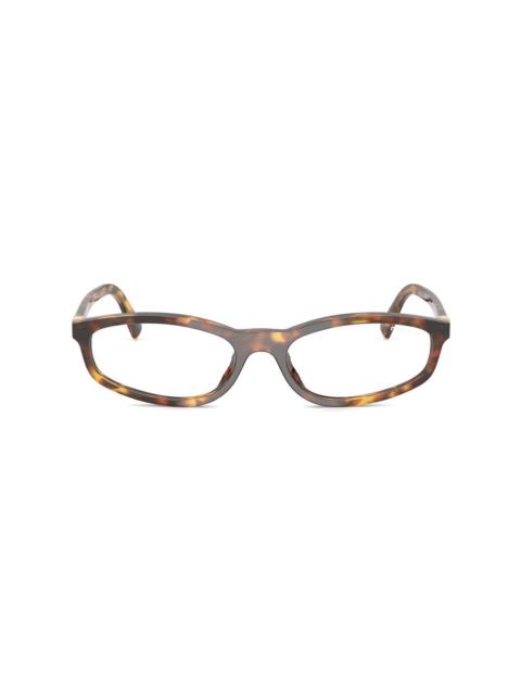 Miu Miu oval frame glasses
