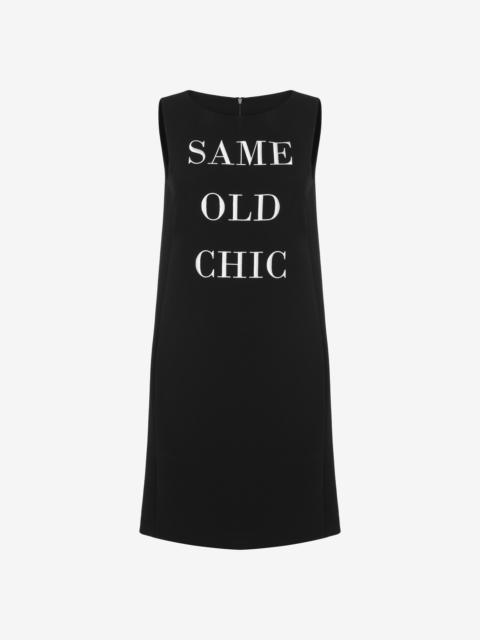 Moschino SAME OLD CHIC DRESS WITH EMBROIDERY