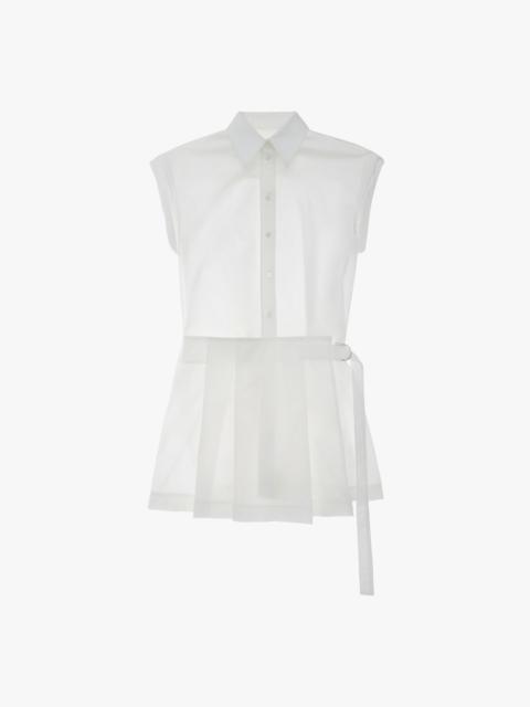 Helmut Lang PLEATED MINI SHIRT DRESS