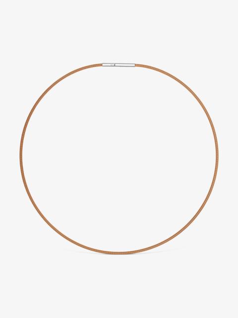 TOUS Mesh Tube orange IP steel Necklace 2 mm