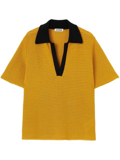 Jil Sander knitted polo shirt