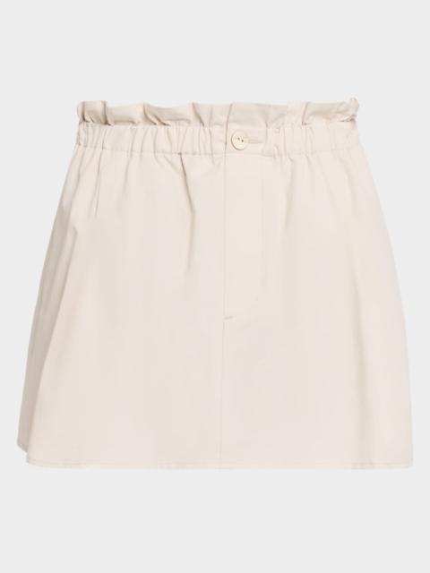 Vince Mid-Rise Cotton Mini Skirt