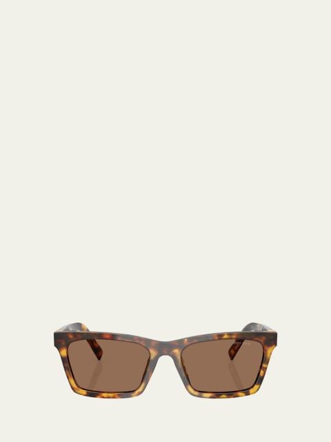 Miu Miu MUA05S Rectangular Acetate Sunglasses