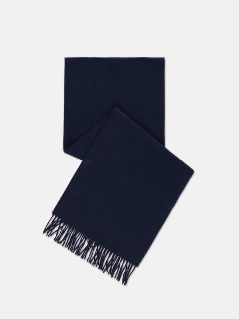 J. PRESS MADE-IN-SCOTLAND SOLID NAVY CASHMERE MUFFLER