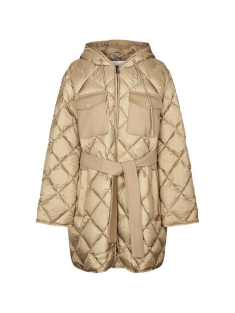 WEEKEND Max Mara hooded quilted coat