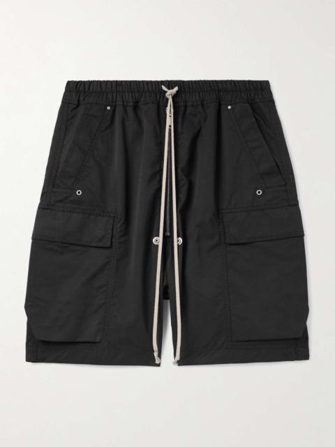 Rick Owens DRKSHDW Straight-Leg Faille Drawstring Cargo Shorts