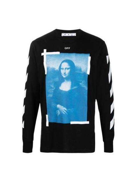 Off-White Mona Lisa Long-Sleeve T-Shirt 'Black' OMAB001R21JER0021001