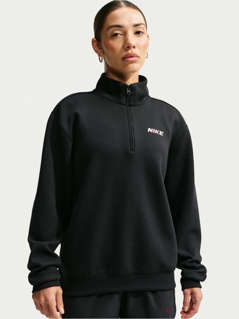 Nike Nike Studio Fleece Sport Women's Dri-FIT 1/4-Zip Top