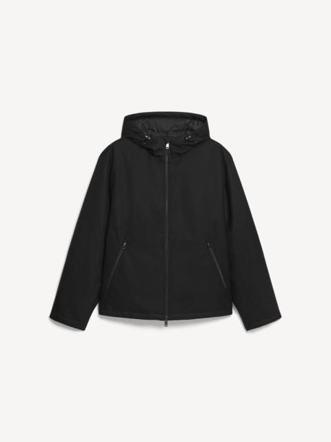 Theory Hooded Jacket in Bonded Wool-Blend