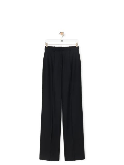 Tailored trousers in wool twill