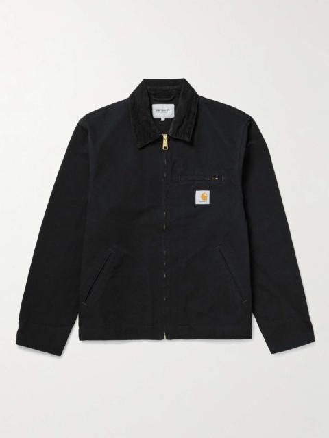 Detroit Corduroy-Trimmed Organic Cotton-Canvas Jacket