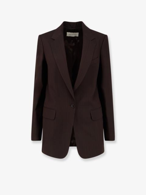 Dries Van Noten Voles Striped Viscose Blazer