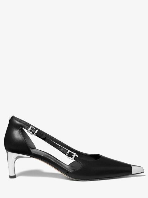 MICHAEL KORS Kasia Leather Kitten Pump