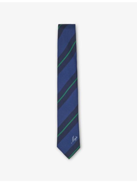 maje Striped Silk Tie