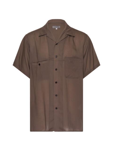 Yohji Yamamoto short-sleeve camp-collar shirt