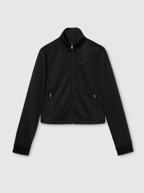 GUCCI GG jersey jacquard zip jacket
