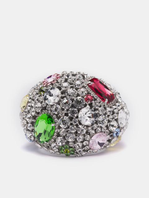 AREA Crystal Gemstone Cluster Cuff Bracelet