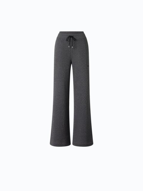PINKO FULLY RHINESTONED FLEECE TROUSERS