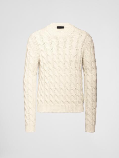 Prada Alpaca cable-knit sweater