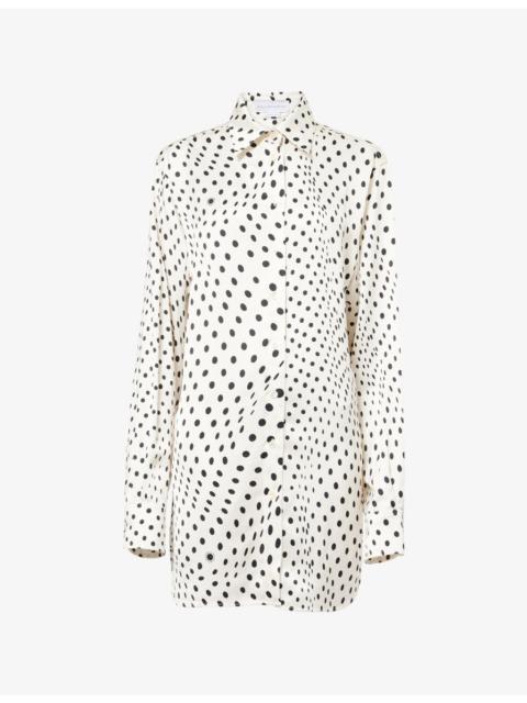 Stella McCartney Polkadot Oversized Satin Shirt