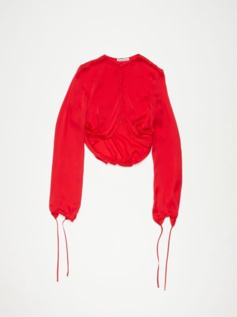 Acne Studios Fluid silk blouse - Bright Red