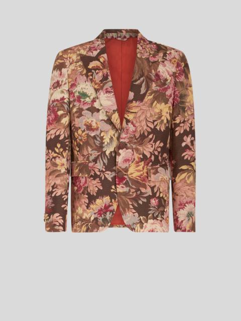Etro JACQUARD FOLIAGE JACKET WITH FLOWERS