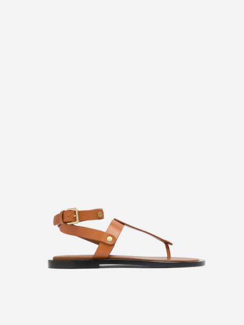 CO Ankle Wrap Sandal in Calf Skin Leather