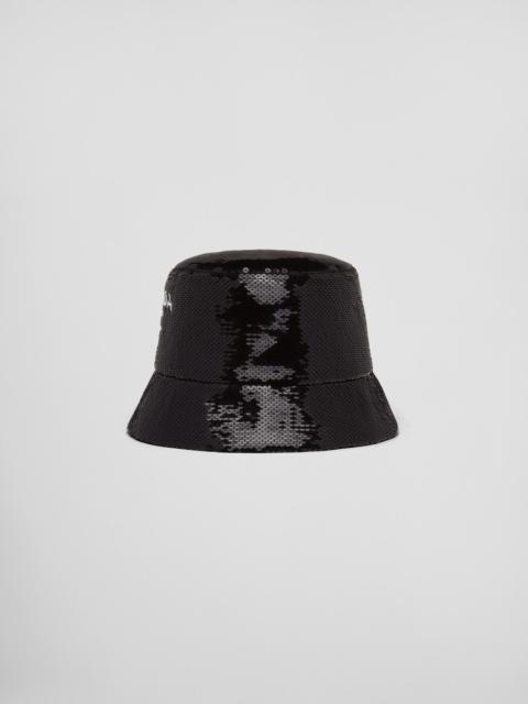 Sequin bucket hat