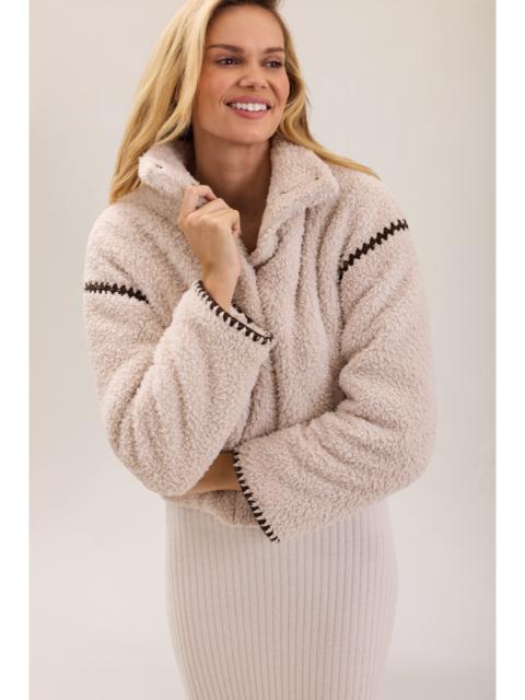 Barefoot Dreams Brushed CozyChic® Blanket Stitch Puffer Jacket