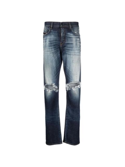 Diesel Viker distressed-effect straight leg jeans