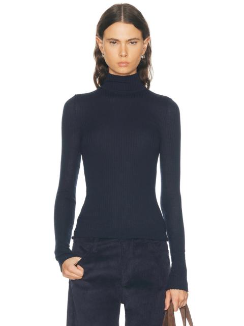 SPRWMN Long Sleeve Mock Neck Top