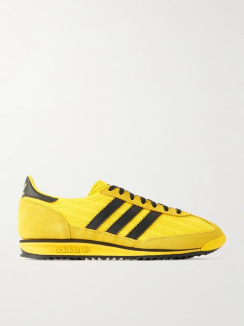adidas Originals Sl 72 Og Suede And Leather-trimmed Jacquard Sneakers
