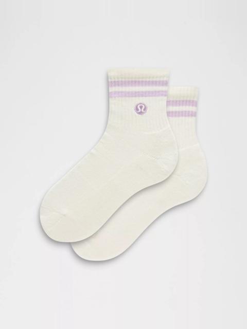 lululemon Unisex Daily Essential Quarter Socks *Stripe