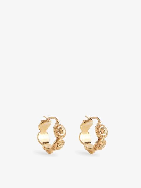Tribute Medusa gold-toned metal earrings