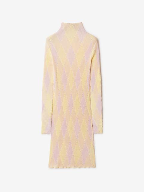 Burberry Argyle Cotton Silk Dress