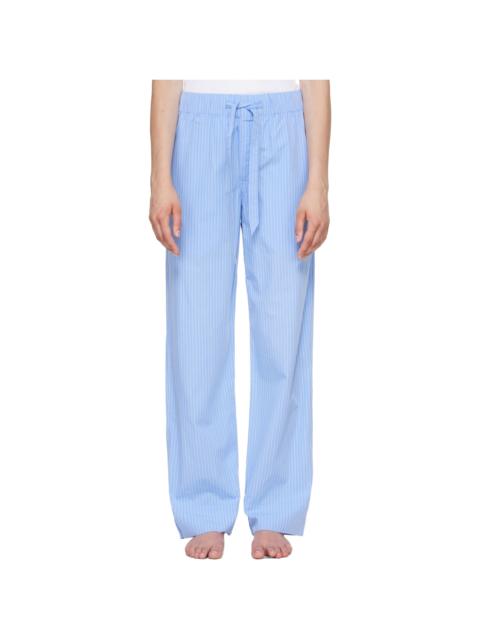 TEKLA Blue Poplin Pyjama Pants