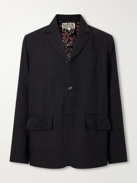 KARTIK RESEARCH Linen Blazer
