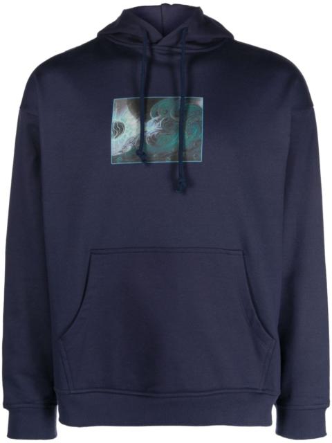 RASSVET graphic-print cotton hoodie