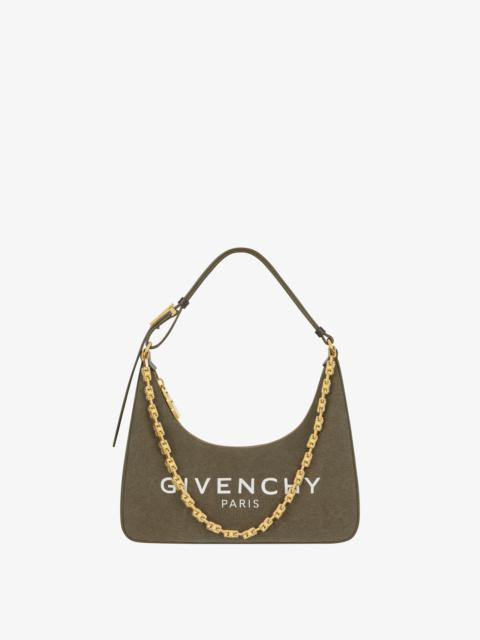 Givenchy SMALL MOON CUT OUT BAG IN CANVAS WITH CHAIN