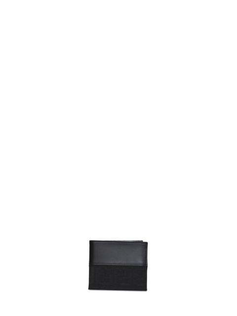 FENDI Fendi Men Black Ff Jacquard Bi-Fold Wallet