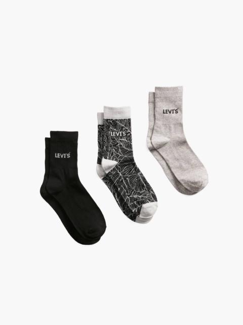 Levi's LEAF STENCIL SHORT CUT SOCKS (3-PACK)